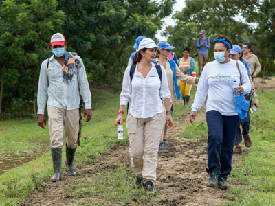 Recorrido Mojana junto a PNUD