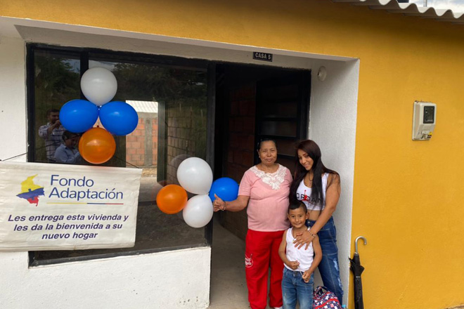 20 familias afectadas por el invierno fueron reubicadas en viviendas propias en Ortega, Tolima