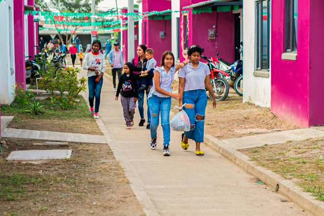 El Fondo Adaptación entregó este año 378 viviendas a las familias afectadas por el invierno en Achí, Bolívar