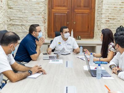 Reunión Fondo Adaptación y <br>Gobernación de Bolívar 