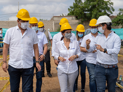 Fondo Adaptación supervisó los avances de la construcción de viviendas en Sabanalarga