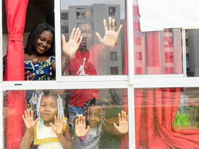 Visita Gerente a familia beneficiada en Proyecto Alamadina