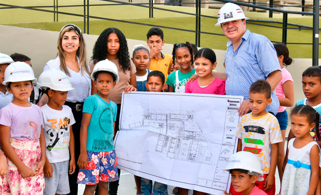 Fondo Adaptación realiza seguimiento a las obras del proyecto educativo en el I.E.D Luz Marina Caballero