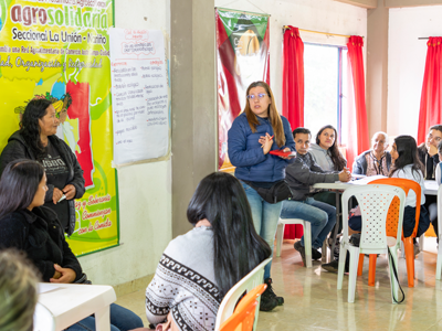 Visita fortalecimiento comunidad La Unión Nariño