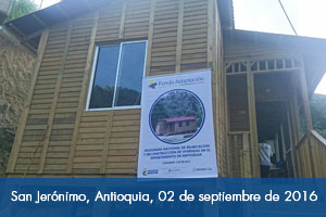 Casas de madera llegaron a San Jerónimo, Antioquia