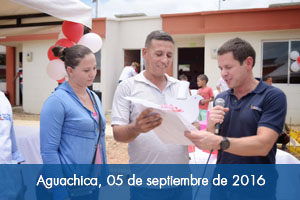 Fondo Adaptación entrega 141 viviendas en Aguachica, Cesar