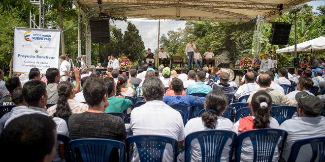 Familias cacaoteras de Caño Indio ingresarán al programa Reactivar de Fondo Adaptación