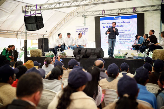 Fondo Adaptación realiza rendición de cuentas en Tunja, Boyacá