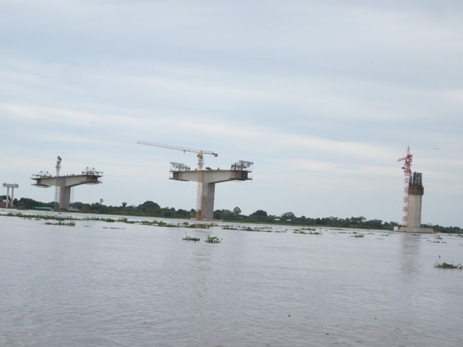 En sólo tres meses avances de obra del puente más largo de Colombia pasó de 20% a 45%  