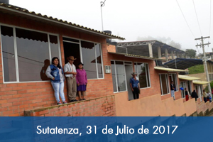 Familias de Sutatenza reciben nuevas casas del Fondo Adaptación