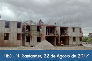 Fondo Adaptación ya construye viviendas para damnificados del invierno en Tibú