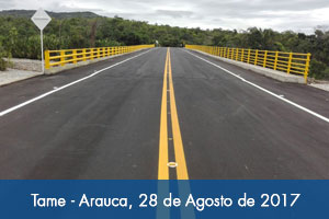 Listo Puente Lopeño, uno de los cinco más importantes entre Tame y Saravena (Arauca)