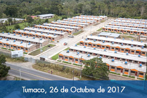 En Tumaco 170 familias reciben casas nuevas adaptadas al cambio climático 

