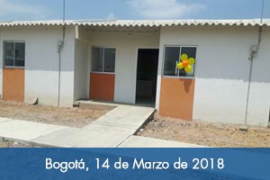 Gamarra (Cesar) estrena casas adaptadas al cambio climático