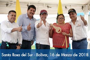 Más de 2.100 personas disfrutan desde hoy de una urbanización adaptada al cambio climático en Santa Rosa del Sur (Bolívar)
