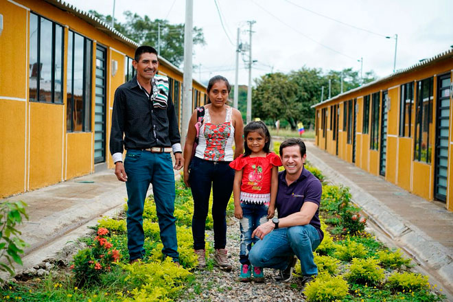 Más de 240 habitantes de Ortega (Tolima) reciben casas nuevas adaptadas al cambio climático