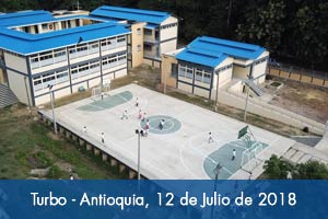 Alumnos de Turbo (Antioquia) ya cuentan con un nuevo colegio adaptado al cambio climático
