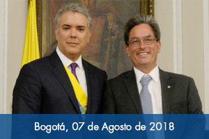 Presidente Iván Duque posesiona a Alberto Carrasquilla Barrera como Ministro de Hacienda y Crédito Público