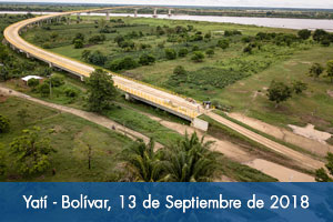 Avanzan obras de construcción de accesos de tramo vial Yatí-Bodega (Bolívar)
