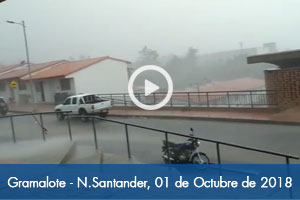 Cae fuerte tormenta en Gramalote