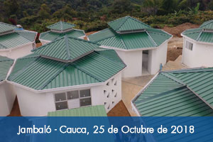 Fondo Adaptación entrega colegio a niños indígenas de la comunidad Nasa en Jambaló
