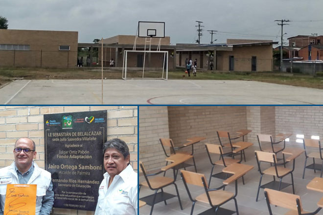 Palmira cuenta con nuevo colegio adaptado al cambio climático
