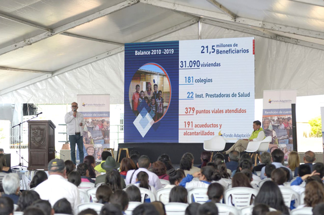 En el último año el Fondo Adaptación ha entregado más de 3.500 obras que benefician a medio millón de colombianos 

