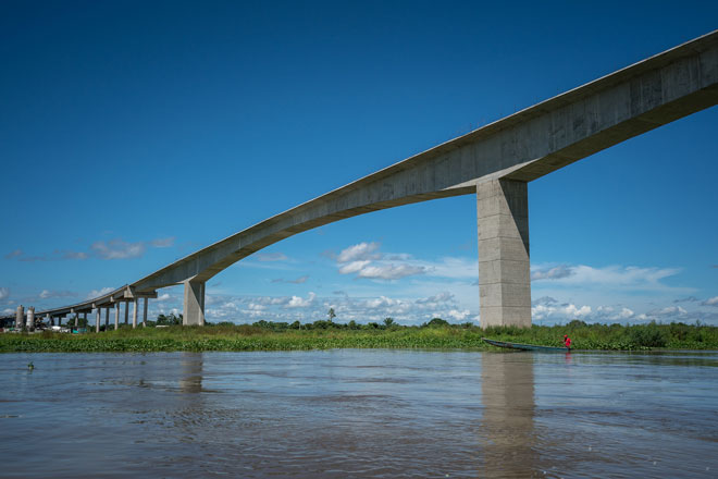 Concluye la unión del puente Roncador, que será el más largo de Colombia